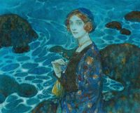 여자 Eleonora의 Dulac Edmund 초상화 1907