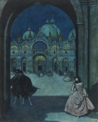 Dulac Edmund Der Karneval St Mark S Venice Ca. 1912