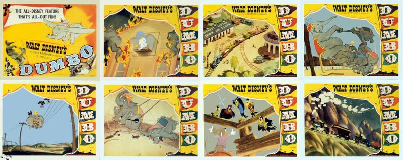 덤보 8 로비 카드 1941년 영화 포스터 캔버스 프린트