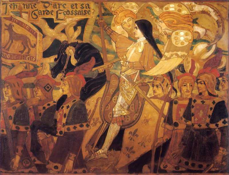 Duncan John Jehanne D Arc Et Sa Garde Ecossaise Ca. 1896 canvas print