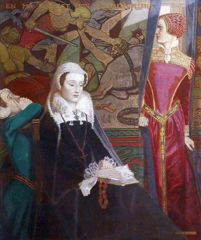 Duncan John Mary Queen Of Scots 1542 1587 At Fotheringhay 1929 canvas print