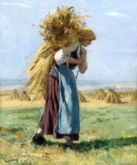 Dupre Julien In The Fields 1887 canvas print