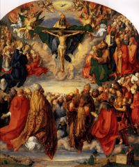 Durer Adoration Of The Trinity