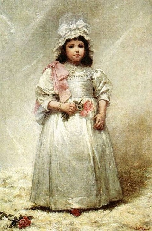 Duveneck Elizabeth Boott Little Lady Blanche 1884 canvas print