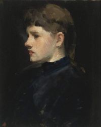 Duveneck Elizabeth Boott Portrait Of A Lady canvas print