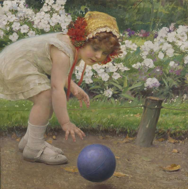 Dvorak Frantisek A Girl With A Ball 1923 canvas print