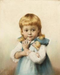 Dvorak Frantisek Porträt von Louise Hill Keith als Kind
