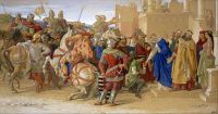 Dyce William The Knights Of The Round Table About To Depart In Quest Of The Holy Grail 1849 canvas print