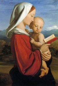 Dyce William The Virgin And Child 1845 Leinwanddruck