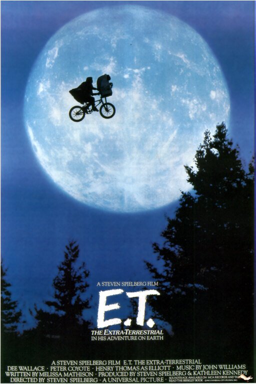 ET 1982 영화 포스터 캔버스 프린트