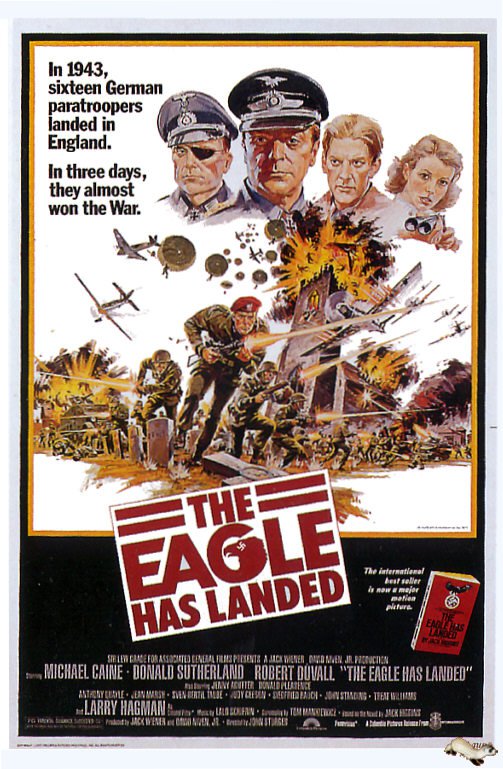 Tableaux sur toile, riproduzione del poster del film Eagle Has Landed 1976