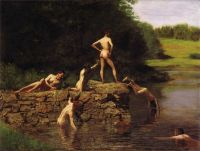 Eakins Thomas The Swimming Hole Aka The Swimmers canvas print