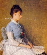 إيكنز توماس امرأة جالسة 1880