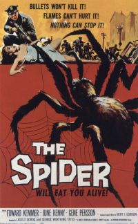 Stampa su tela Earth Vs The Spider The Spider Movie Poster