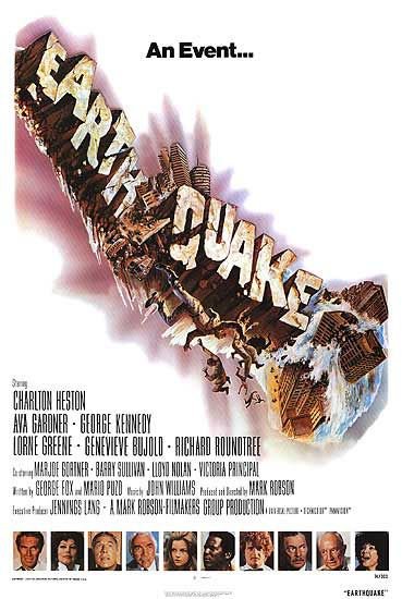 Tableaux sur toile, reproduction de Earthquake Movie Poster