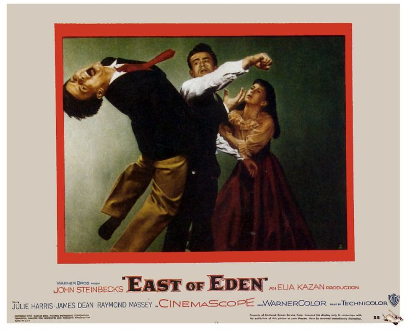 Tableaux sur toile, Eden의 동쪽 1955 영화 포스터 복제