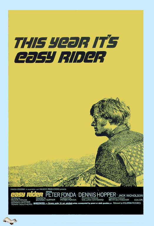 Easy Rider 1969 영화 포스터 캔버스 프린트