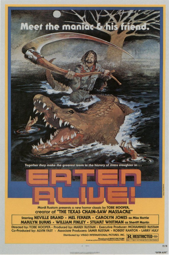 Cuadro en lienzo Eaten Alive Death Trap Movie Poster