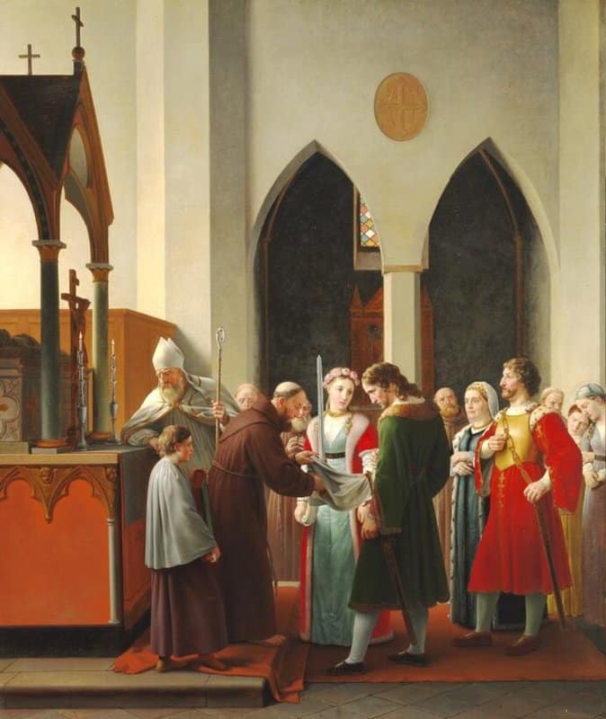 Eckersberg Christoffer Wilhelm A Scene From The Tragedy Of Axel Og Valborg canvas print