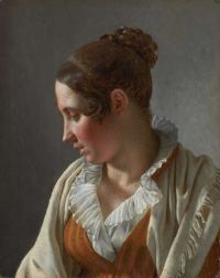 Eckersberg Christoffer Wilhelm Portrait Of Emilie A Model 1813