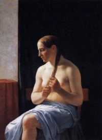 Eckersberg Christoffer Wilhelm Seated Nude Model 1839 canvas print
