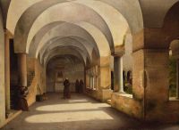 Eckersberg Christoffer Wilhelm The Cloisters San Lorenzo Fuori Le Mura 1824 canvas print