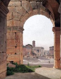 Eckersberg Christoffer Wilhelm The Forum Romanum From The Colosseum Ca. 1814 16