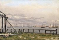 Eckersberg Christoffer Wilhelm Utsikt Fran Kalkbranneriet I Kopenhagen 1825