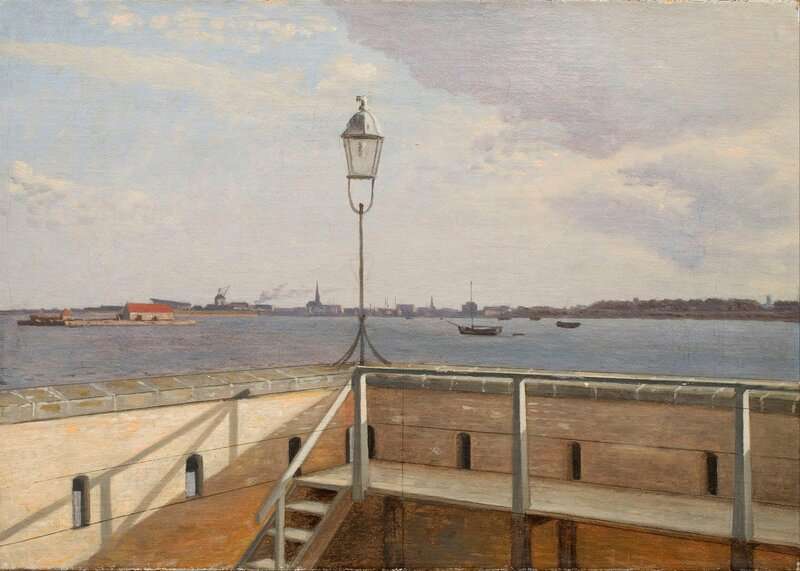 Eckersberg Christoffer Wilhelm View From The Trekroner Battery With Copenhagen In The Distance 1836 canvas print