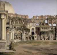 Eckersberg Christoffer Wilhelm View Of The Interior Of The Colosseum 1816 canvas print