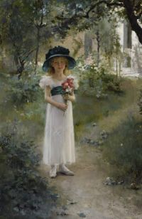 Edelfelt Albert In The Garden 1882