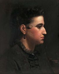 Edelfelt Albert Portrait Of A Woman canvas print