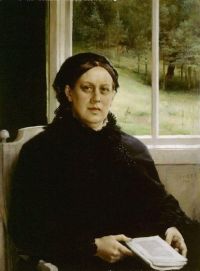 Edelfelt Albert Portrait Of Alexandra Edelfelt Mother Of The Artist 1883