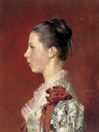 Edelfelt Albert Porträt von Annie Edelfelt 1883