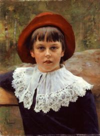 Edelfelt Albert Portrait von Berta Edelfelt 1884