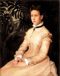 Edelfelt Albert Portrait Of Ellen Edelfelt 1876 canvas print