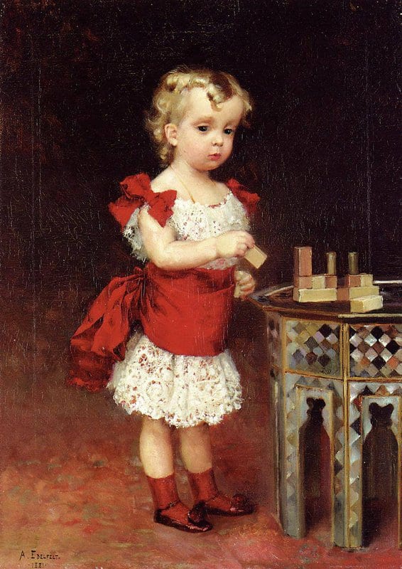 Edelfelt Albert Portrait Of Grand Duke Andrei Vladimirovich As A Child 1881 canvas print