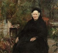 Edelfelt Albert Portrait Of Madame De Saussine 1885 canvas print