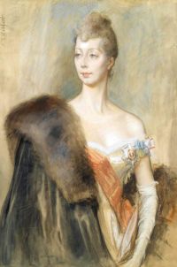 Edelfelt Albert Portrait Study Of Princess Marie Of Denmark