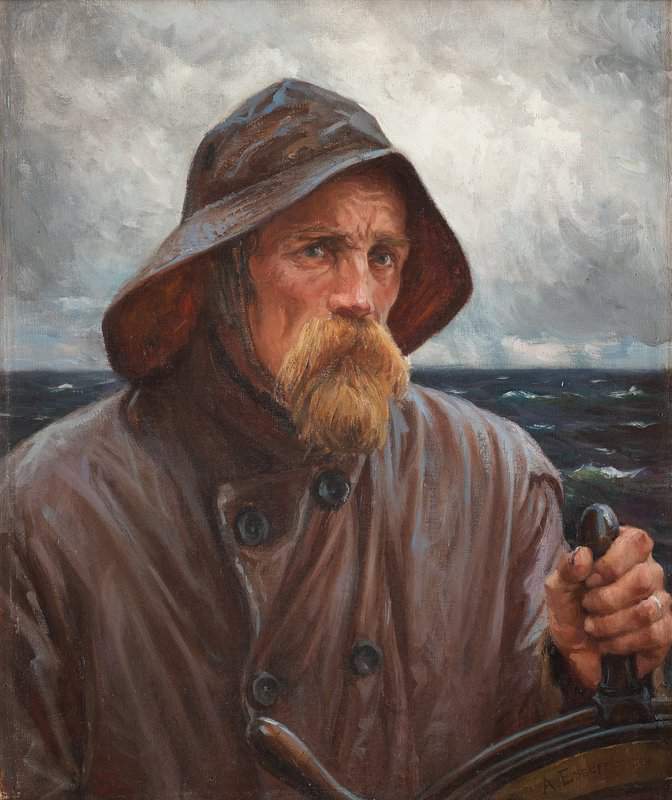 Edelfelt Albert The Harbour Pilot A Sailor From Uusimaa canvas print