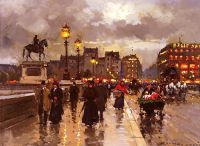 Edouard Cortes Le Pont Neuf Paris canvas print