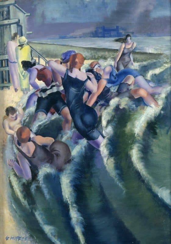 Tableaux sur toile, reproducción de Eduard Hopf Bañistas en el Elba 1925