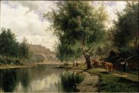 Edvard Bergh Paysage d'été 1873