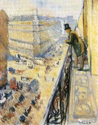 Edvard Munch. Rue La Fayette. 1891 canvas print