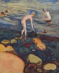 Edvard Munch Badende 1897 99 canvas print