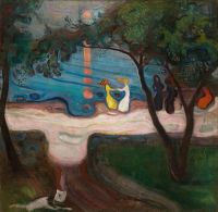Edvard Munch Danse Sur La Plage 1900