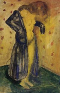 Edvard Munch modelo en bata
