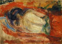 Edvard Munch Nude Female Back canvas print