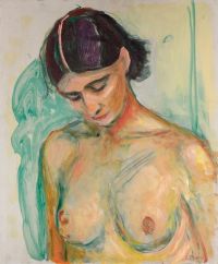 Edvard Munch desnudo con la cabeza inclinada 1925 30