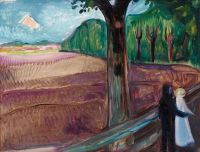 Edvard Munch Sommernatt 1917 canvas print